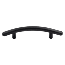 3-3/4" Nouveau Curved Bar Pull, Flat Black