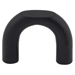 1-1/4" Nouveau Curved Pull, Flat Black