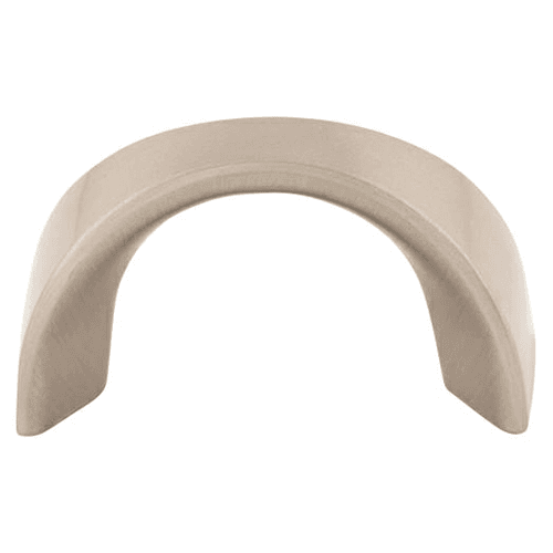 1-1/4" Nouveau Crescent U-Pull, Brushed Satin Nickel
