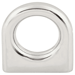5/8" Nouveau Ring Pull, Polished Chrome