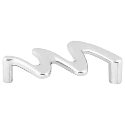 3-3/4" Nouveau Squiggly Pull, Polished Chrome