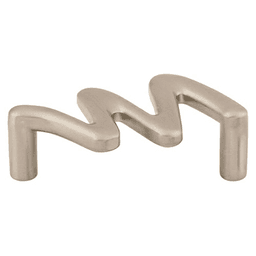 2-1/2" Nouveau Squiggly Pull, Brushed Satin Nickel
