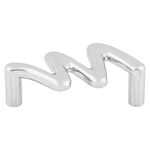 2-1/2" Nouveau Squiggly Pull, Polished Chrome