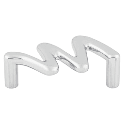 2-1/2" Nouveau Squiggly Pull, Polished Chrome
