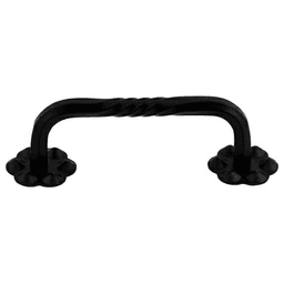 3-5/32" Normandy Thin Twist D-Pull, Patina Black
