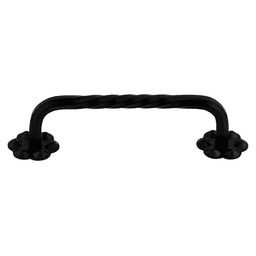 3-15/16" Normandy Thin Twist D-Pull, Patina Black