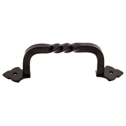4" Normandy Fixed Norman Crest Pull, Patina Black