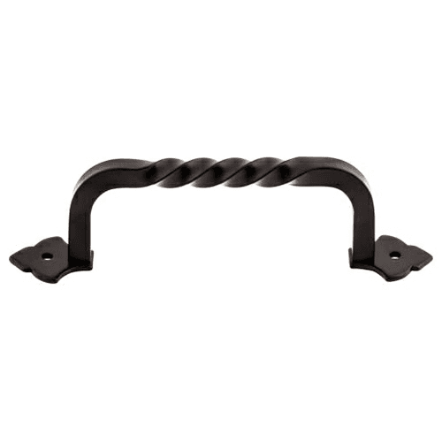 4-3/4" Normandy Fixed Norman Crest Pull, Patina Black
