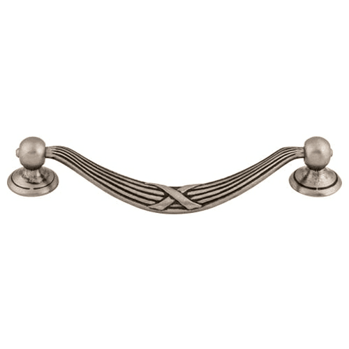 5-1/16" Edwardian Ribbon/Reed Drop Pull, Pewter Antique