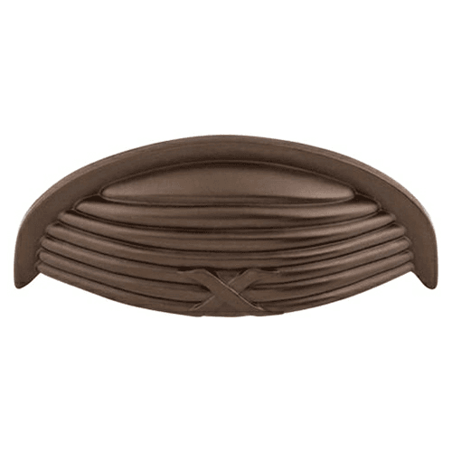 3" Edwardian Ribbon/Reed Cup Pull, Oil Rubbed Bronze