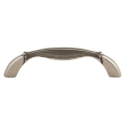 3-3/4" Edwardian Straight Pull, Pewter Antique