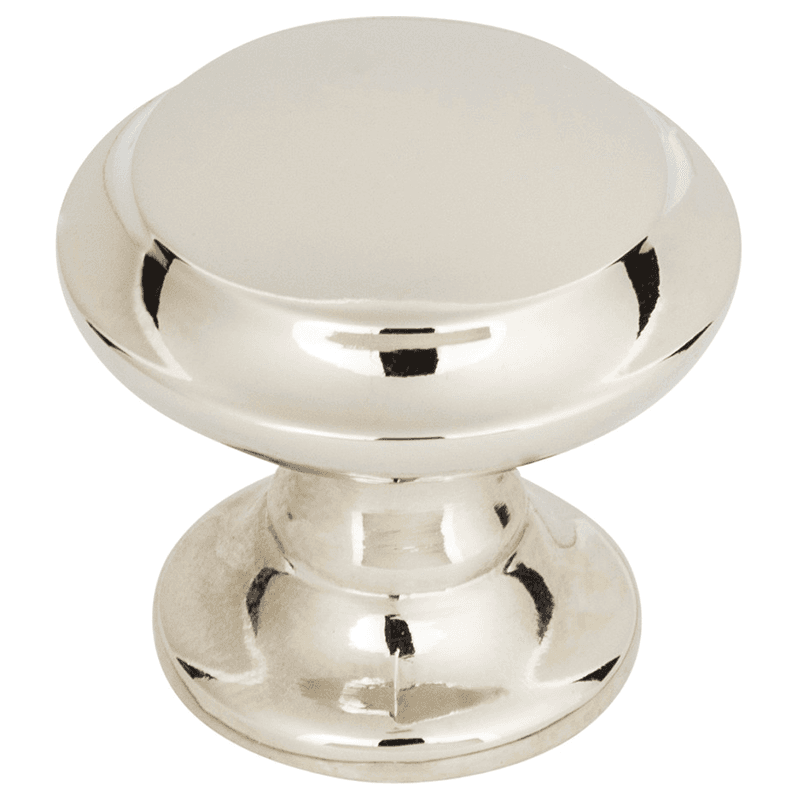 1-1/4" Grace Barrow Knob, Polished Nickel