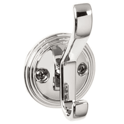 3-1/8" Ryland Hooks Reeded Hook, Polished Chrome