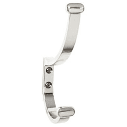 6-1/8" Ryland Hooks Hillmont Hook, Polished Chrome
