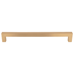 18" Nouveau Square Bar Appliance Pull, Honey Bronze