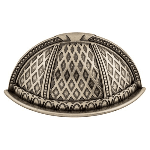 2-1/2" Trevi Cup Pull, Pewter Antique