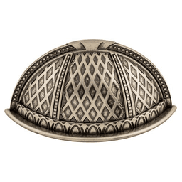 2-1/2" Trevi Cup Pull, Pewter Antique