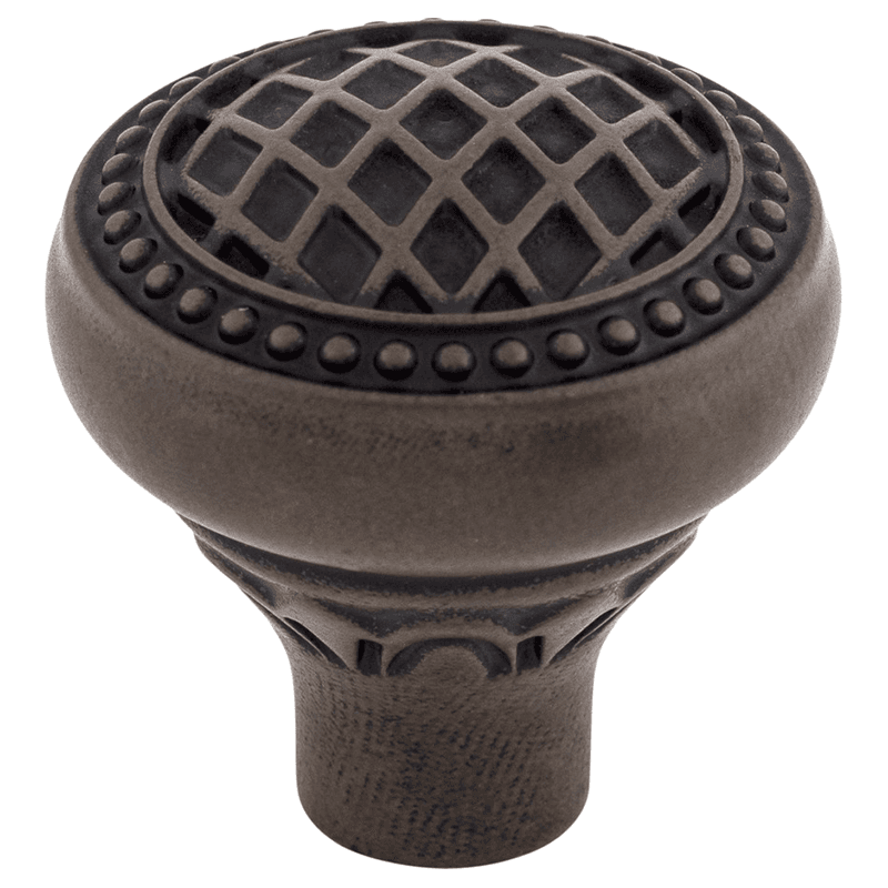 1-5/16" Trevi Round Knob, Patina Rouge