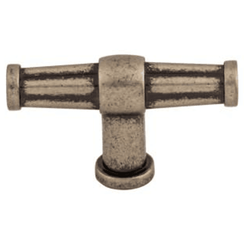 2-1/2" Luxor T-Handle Knob, Pewter Antique
