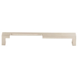 7" Sanctuary II Modern Metro Notch Pull A, Brushed Satin Nickel