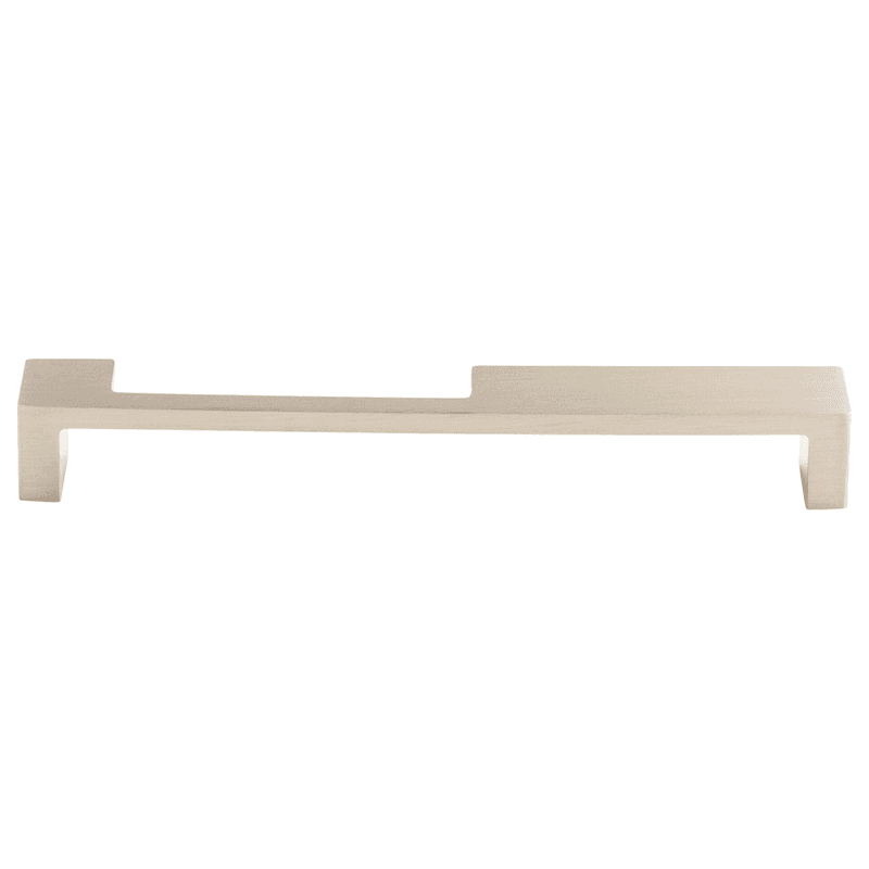 7" Sanctuary II Modern Metro Notch Pull B, Brushed Satin Nickel
