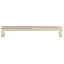 7" Sanctuary II Modern Metro Slot Pull, Brushed Satin Nickel