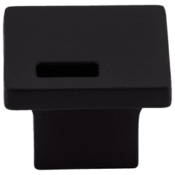 1-1/4" Sanctuary II Modern Metro Slot Knob, Flat Black
