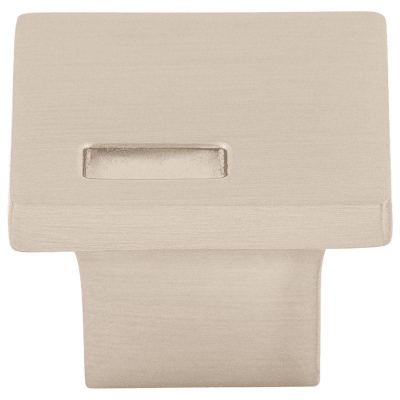 1-1/4" Sanctuary II Modern Metro Slot Knob, Brushed Satin Nickel