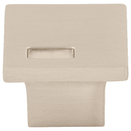 1-1/4" Sanctuary II Modern Metro Slot Knob, Brushed Satin Nickel