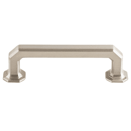 3-3/4" Chareau Emerald Pull, Brushed Satin Nickel