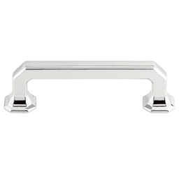3-3/4" Chareau Emerald Pull, Polished Chrome