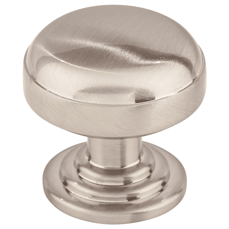 1-1/4" Ellis Round Knob, Brushed Satin Nickel