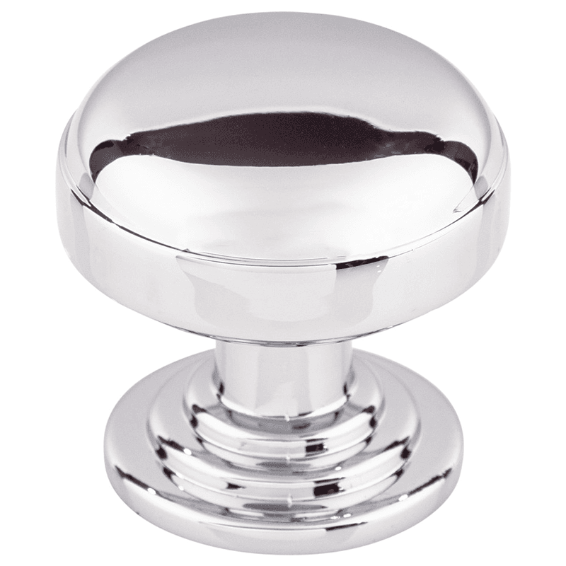 1-1/4" Ellis Round Knob, Polished Chrome