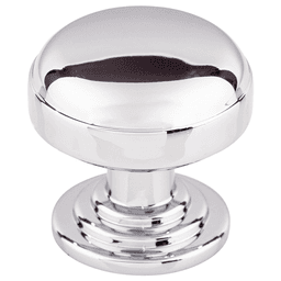 1-1/4" Ellis Round Knob, Polished Chrome