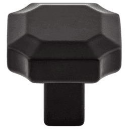 1-1/4" Ellis Davenport Knob, Flat Black