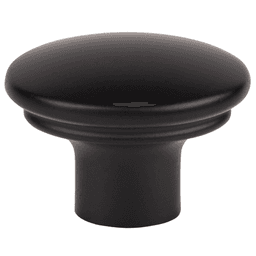 1-3/8" Ellis Julian Oval Knob, Flat Black