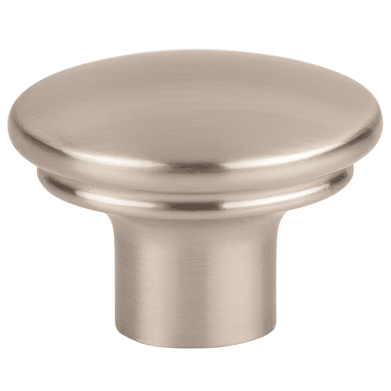 1-3/8" Ellis Julian Oval Knob, Brushed Satin Nickel