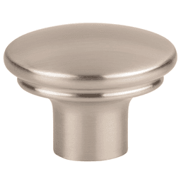 1-3/8" Ellis Julian Oval Knob, Brushed Satin Nickel