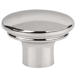 1-3/8" Ellis Julian Oval Knob, Polished Chrome