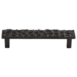5-1/16" Cobblestone Rectangle Pull, Coal Black