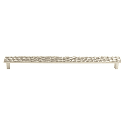 12-9/16" Cobblestone Rectangle Pull, Polished Nickel