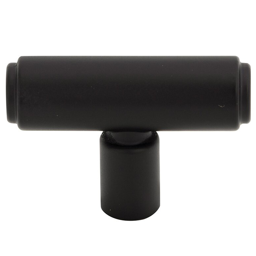 2" Regent's Park Clarence T-Knob, Flat Black