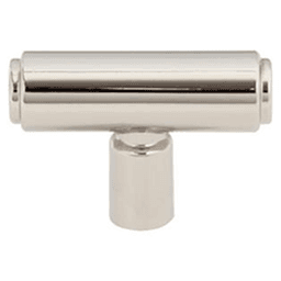 2" Regent's Park Clarence T-Knob, Polished Nickel