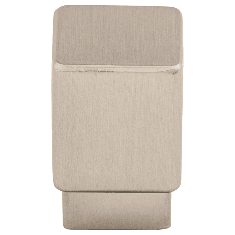 3/4" Sanctuary Tapered Square Knob, Brushed Satin Nickel
