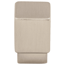 3/4" Sanctuary Tapered Square Knob, Brushed Satin Nickel