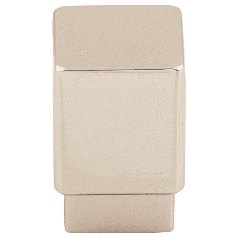 3/4" Sanctuary Tapered Square Knob, Polished Nickel