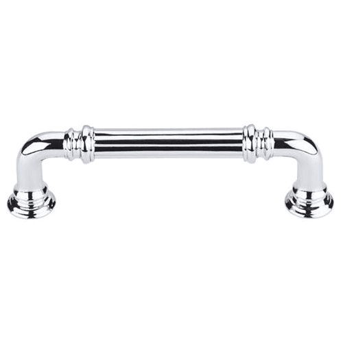 3-3/4" Chareau Reeded Pull, Polished Chrome