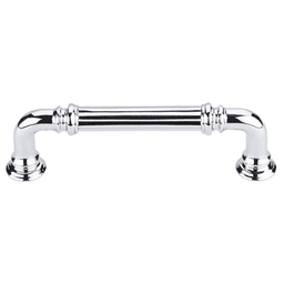 3-3/4" Chareau Reeded Pull, Polished Chrome