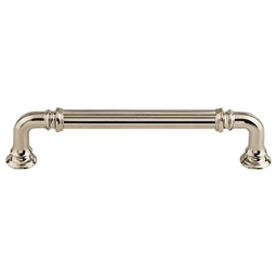 5" Chareau Reeded Pull, Polished Nickel