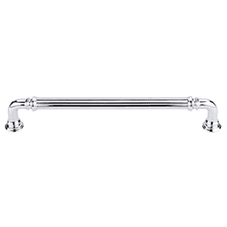 7" Chareau Reeded Pull, Polished Chrome
